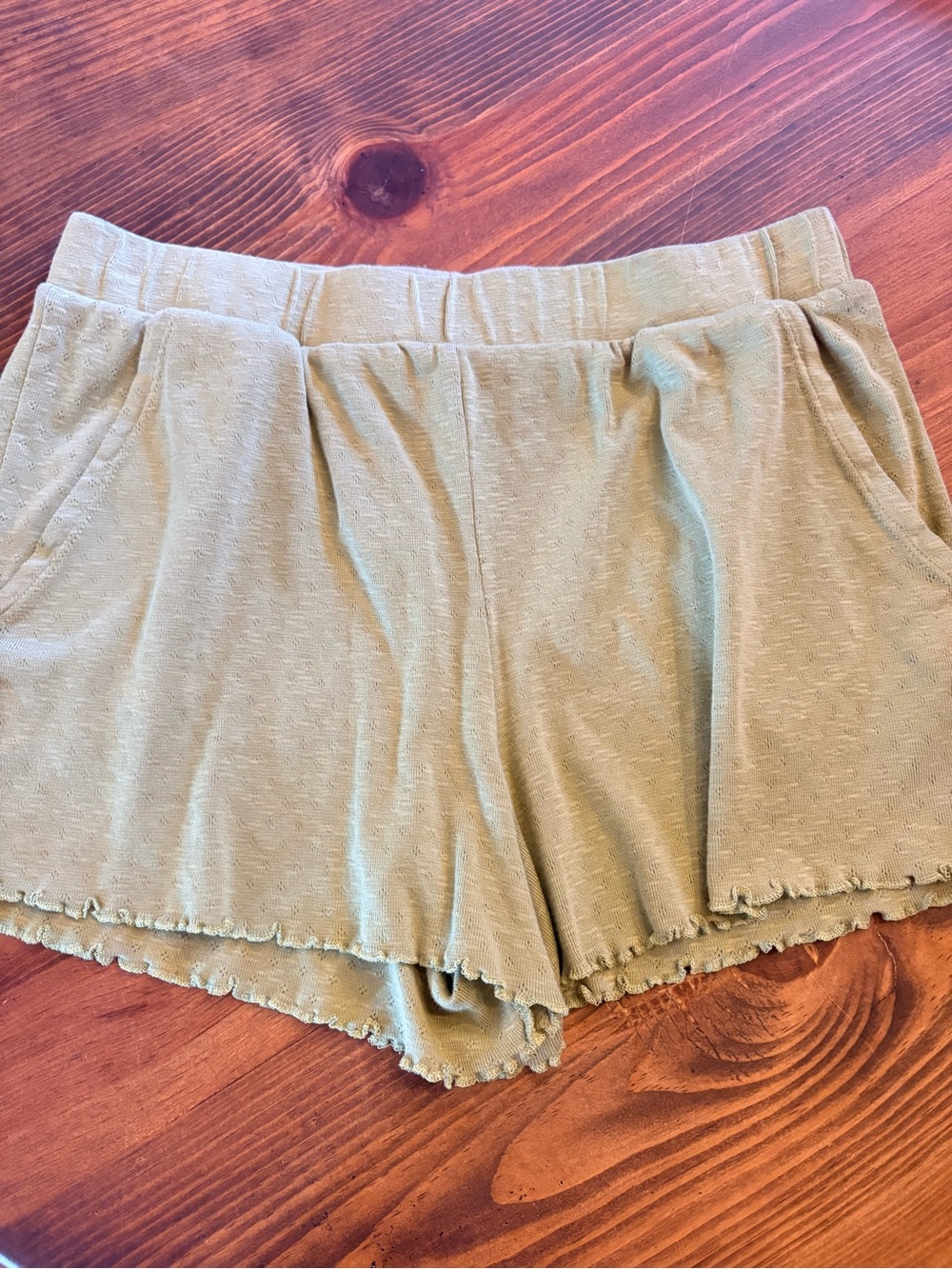 Roller Rabbit Green Knit Shorts